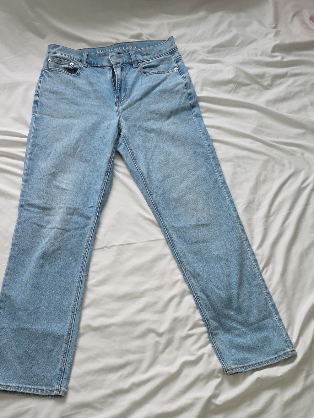 American Eagle Outfitters Light Blue Straight Leg Jeans